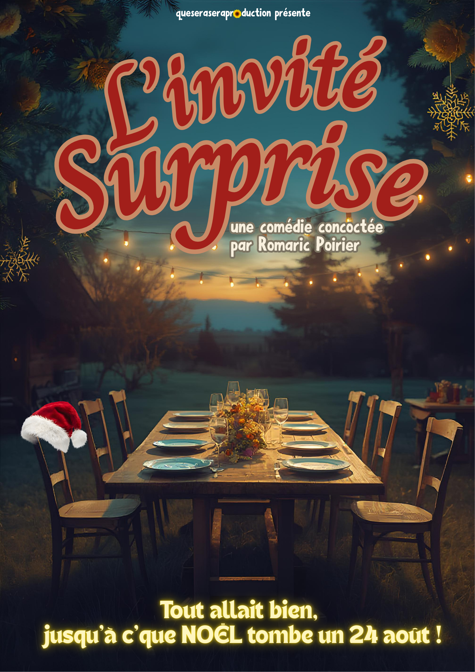 L'invité surprise vendredi 11 et samedi 12 septembre à 21h et dimanche 13 septembre à 17h