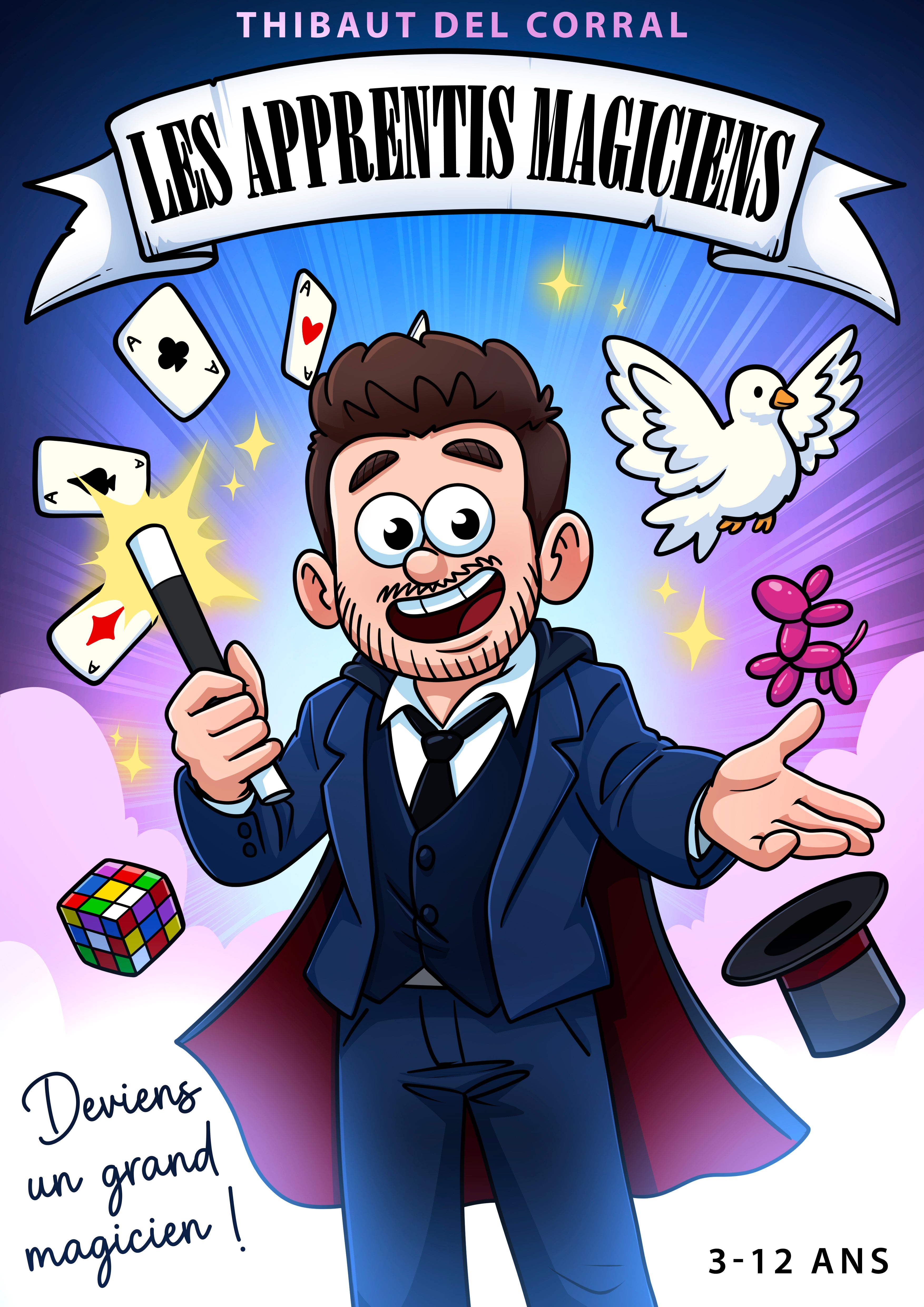 THIBAUT DEL CORRAL dans LES APPRENTIS MAGICIENS à partir de 3 ans samedi 26 septembre à 11h et 15h30