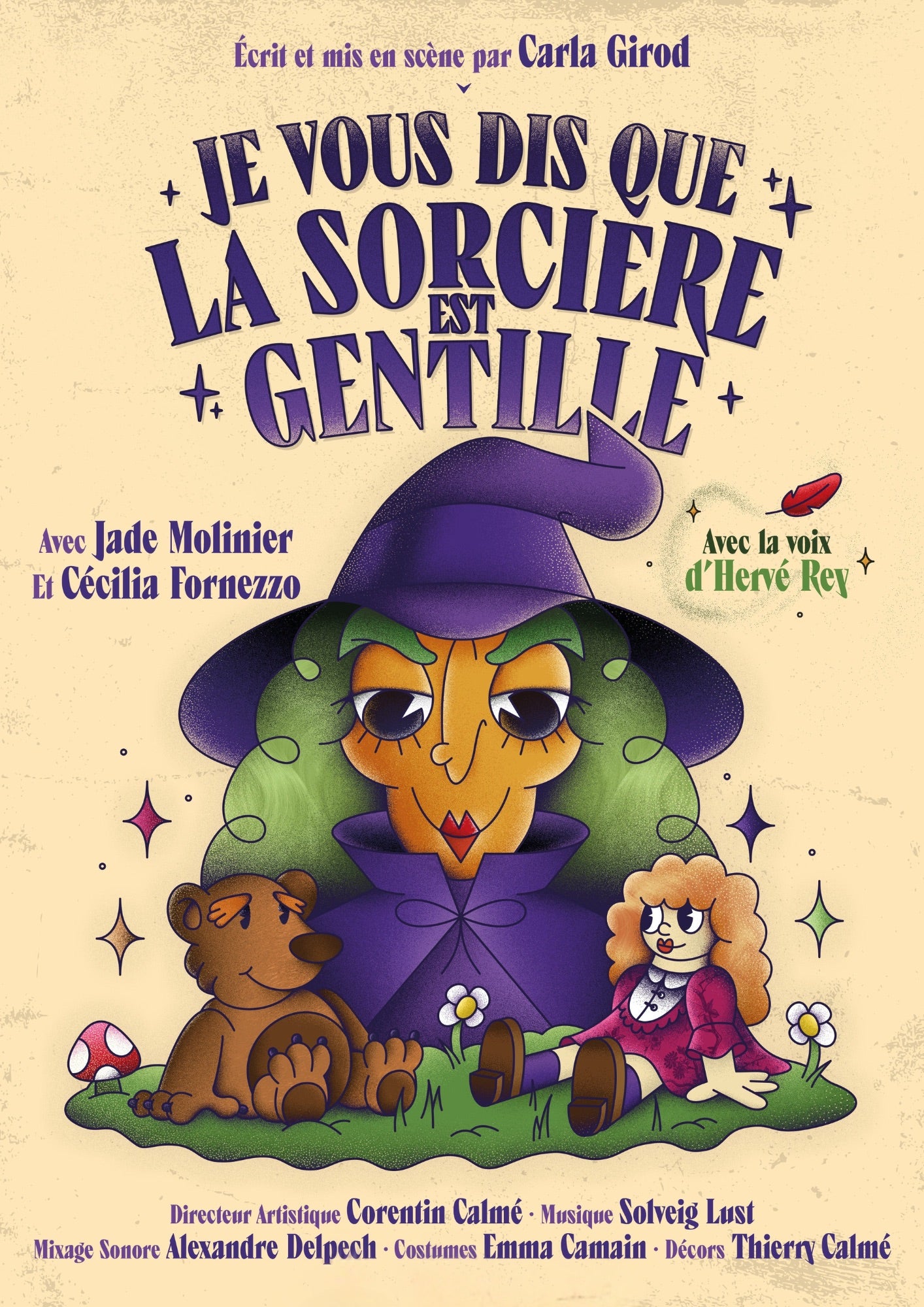 JE VOUS DIS QUE LA SORCIÈRE EST GENTILLE 17, 18 ET 19 FÉVRIER février à 11h et 15H30 dès 2 ans