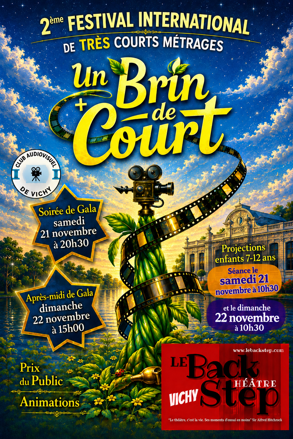 UN BRIN DE COURT - Festival de courts-métrages 20/21 et 22 novembre 2026