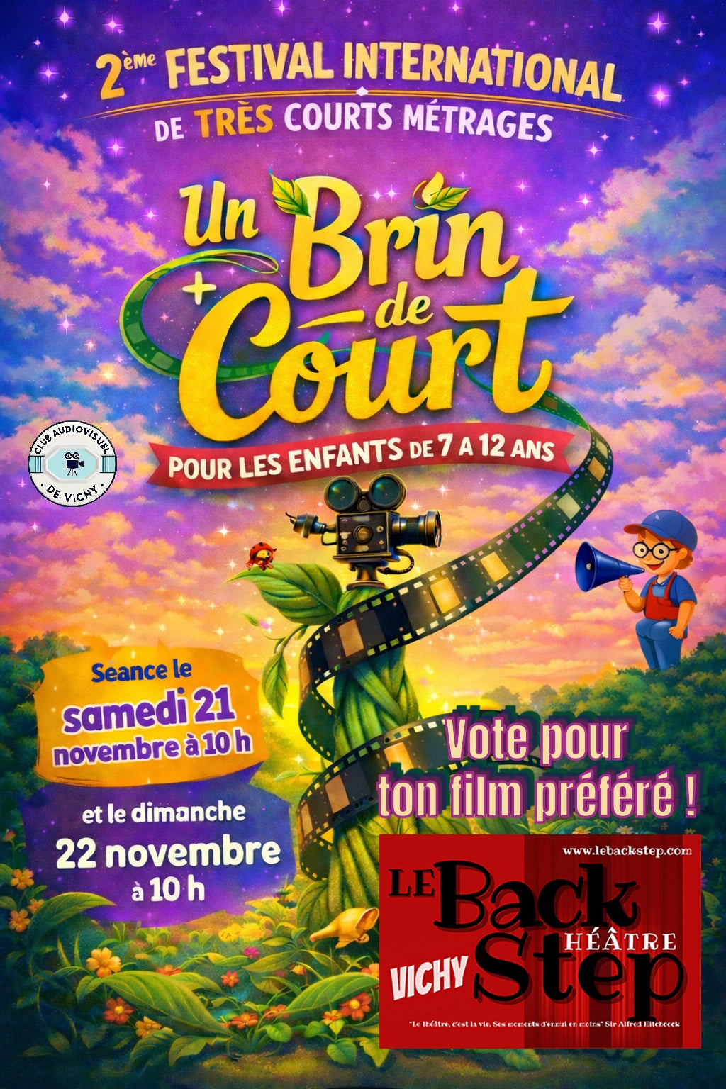UN BRIN DE COURT - Festival de courts-métrages 20/21 et 22 novembre 2026