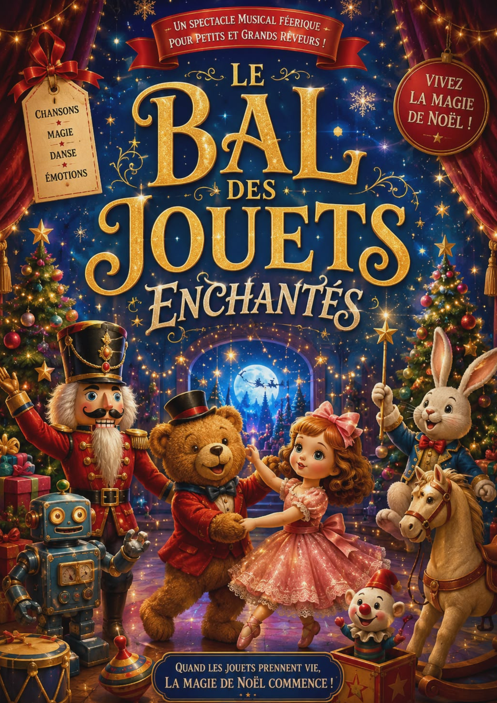 LE BAL DES JOUETS   lundi 21, mardi 22 et mercredi 23 décembre à 11h à 15h30