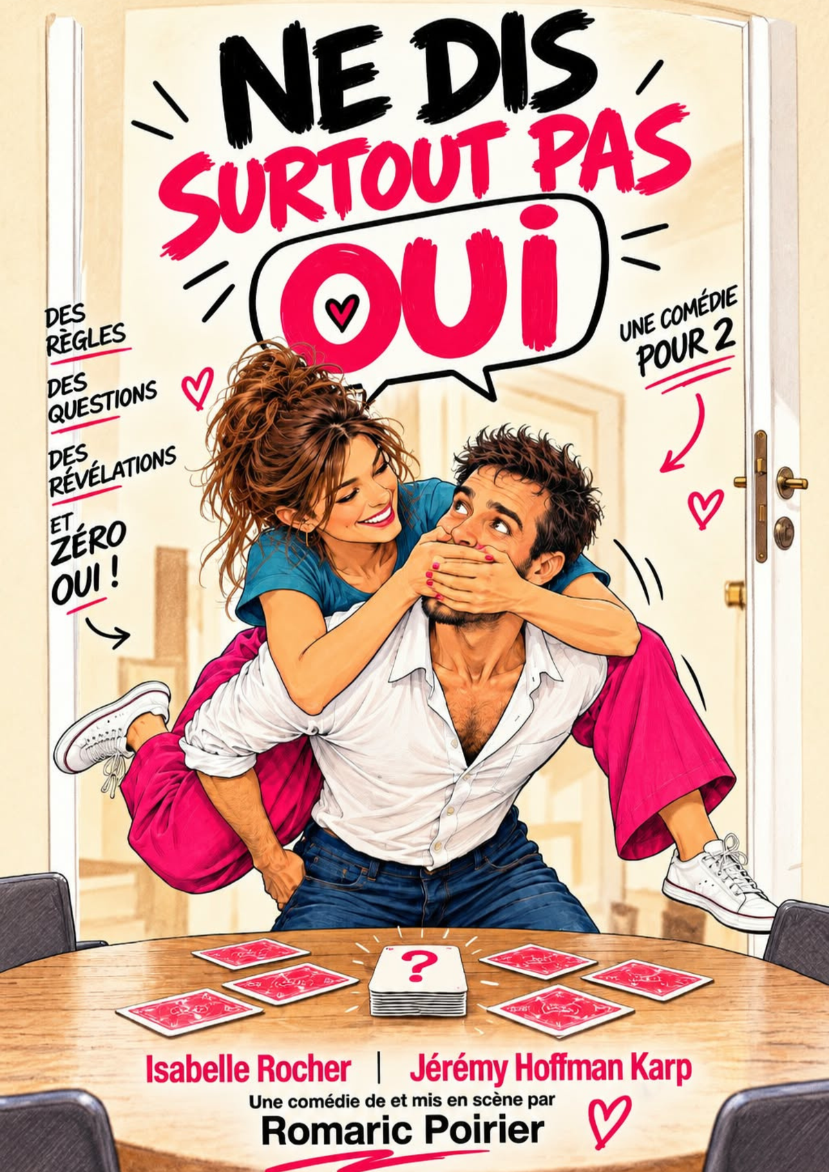 NE DIS SURTOUT PAS OUI vendredi 26 et samedi 27 mars 2027 à 20h30 et dimanche 28 mars 2027 à 17h